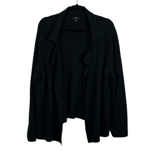 J. Jill Wearever Collection Cotton Blend Open Front Long Sleeve Knit Cardigan XL